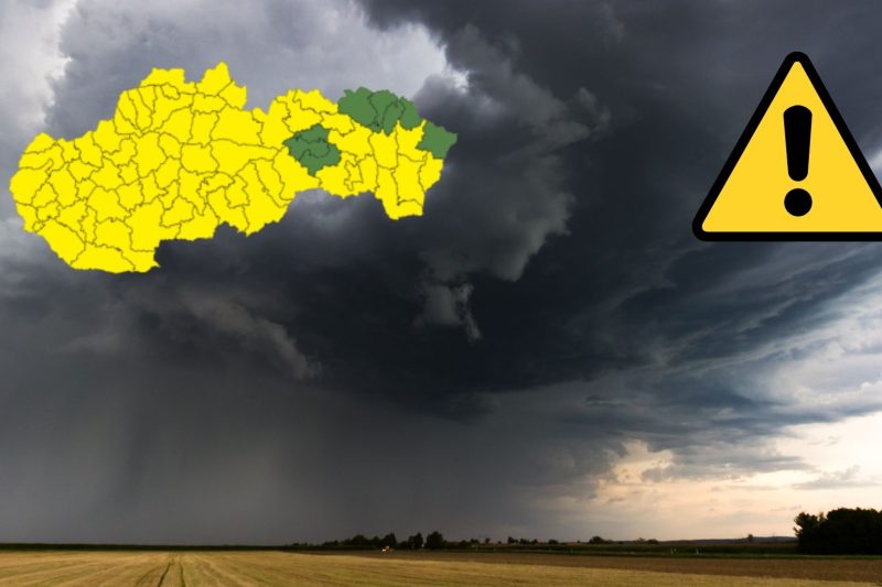 Prichádza búrkový víkend: SHMÚ varuje pred intenzívnym dažďom a krúpami